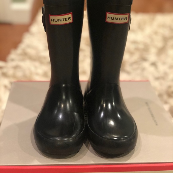 Hunter Shoes - Girls Hunter , Flat Sole Gloss